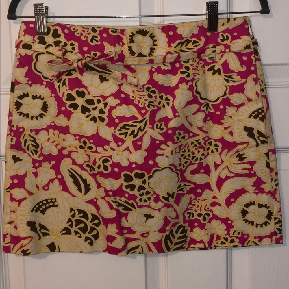 J crew mini skirt- floral print